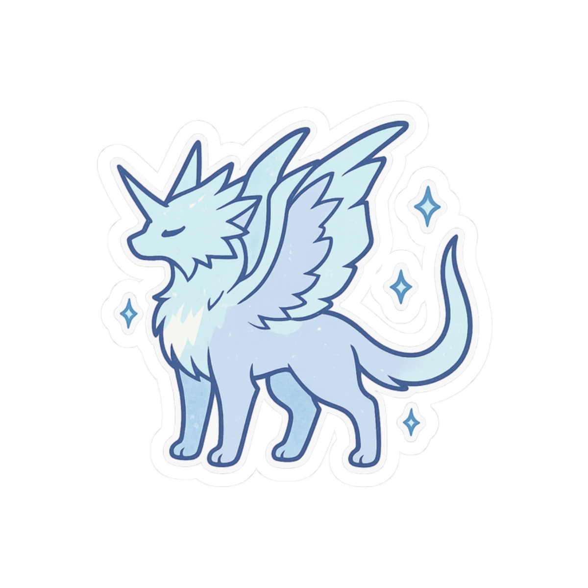 Chibi Velkhana Sticker | Cute Vinyl Decal - alternate angle 3, merchandise