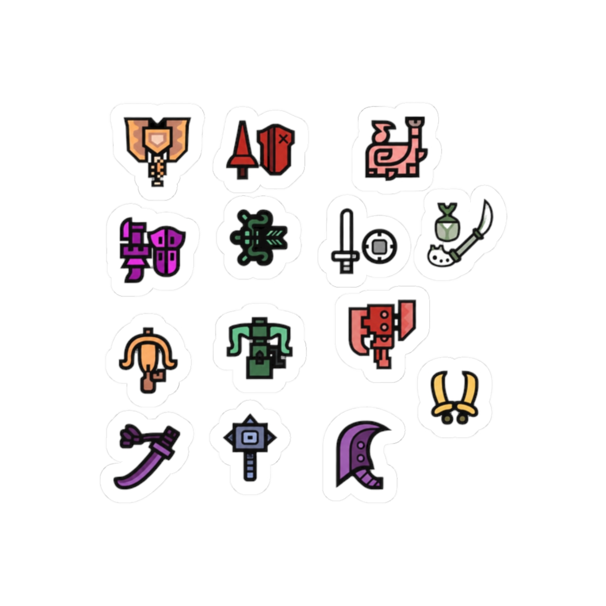 Monster Hunter Weapon Icons - alternate angle 3, merchandise