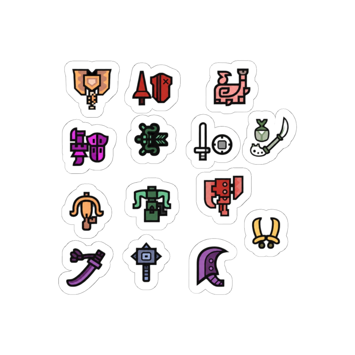Monster Hunter Weapon Icons - alternate angle 1, merchandise