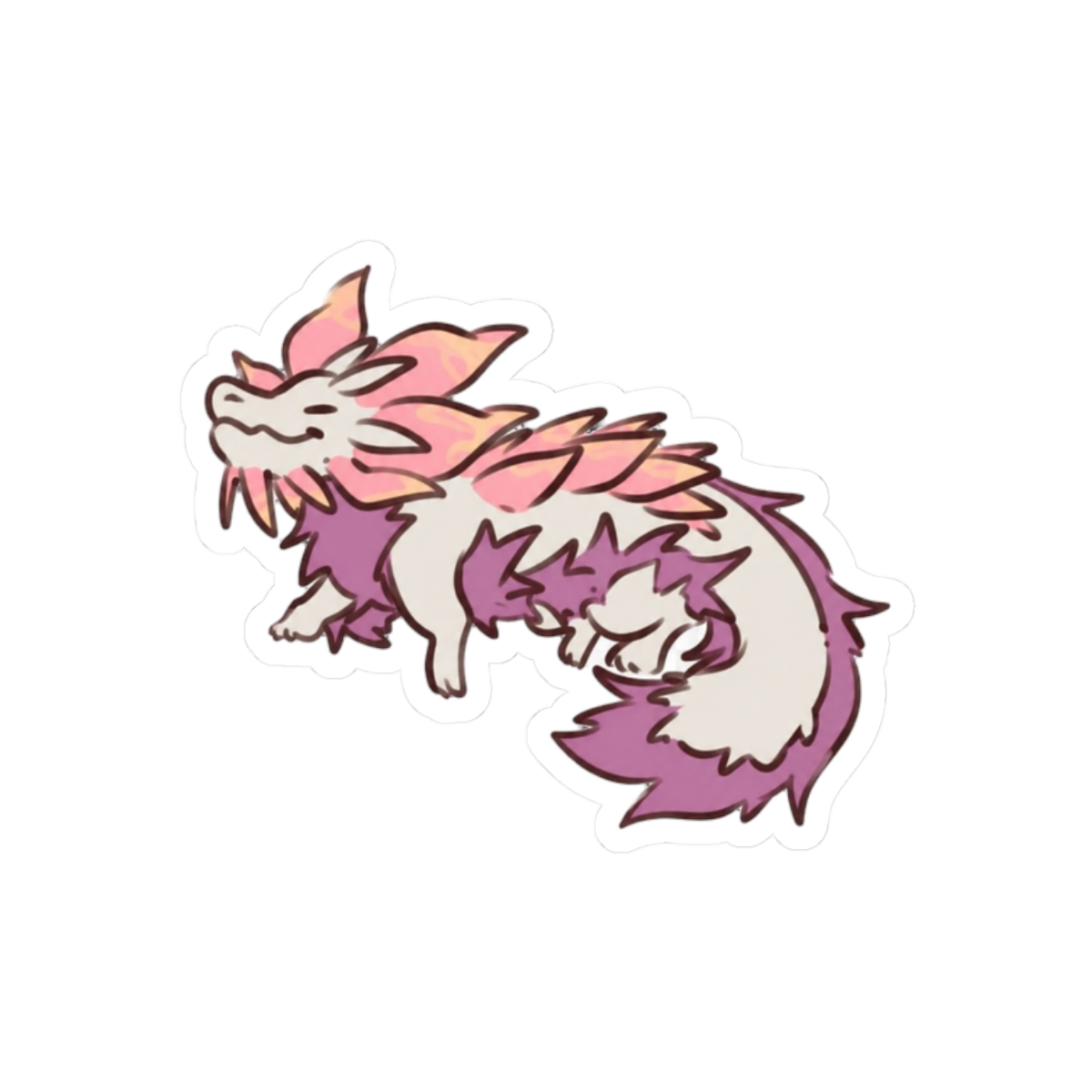 Monster Hunter Mizutsune Sticker - alternate angle 3, merchandise