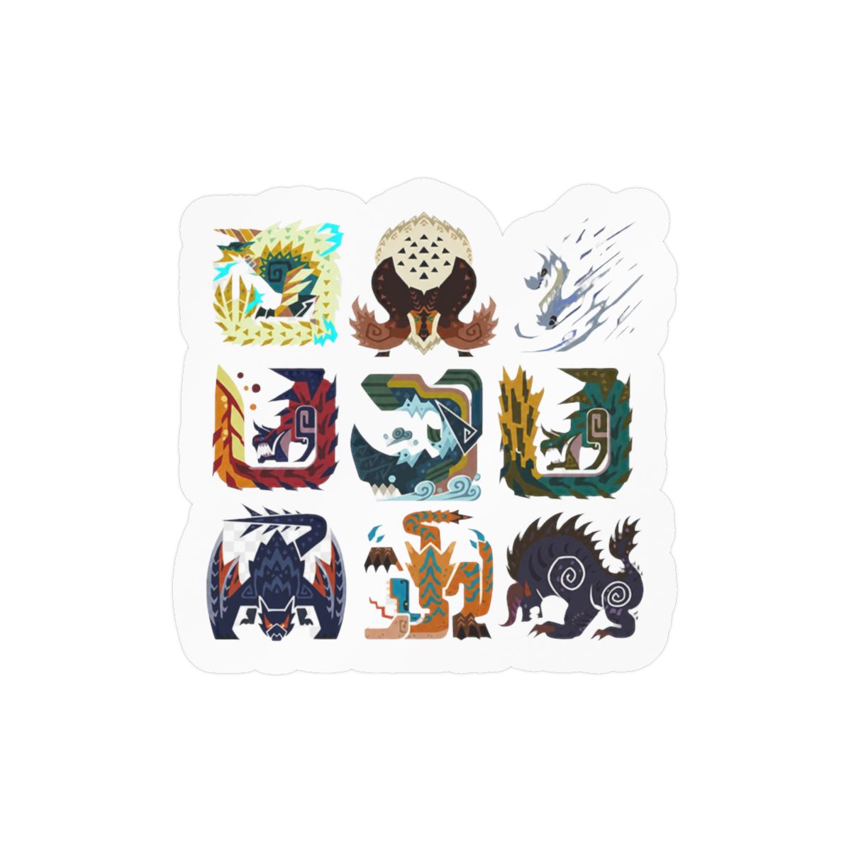 Monster Hunter World MHW Epic Gaming Sticker Set | Gamer Vinyl Decals
