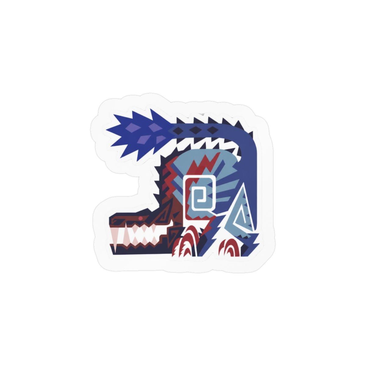 Ebony Odogaron Sticker | Bold Monster Hunter Vinyl Decal - alternate angle 1, merchandise