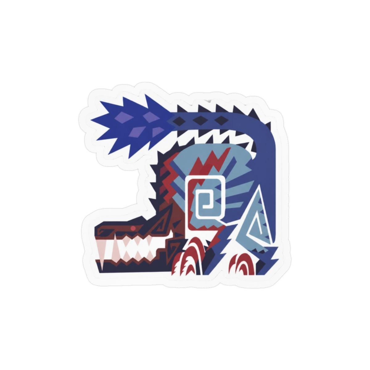 Ebony Odogaron Sticker | Bold Monster Hunter Vinyl Decal - alternate angle 3, merchandise