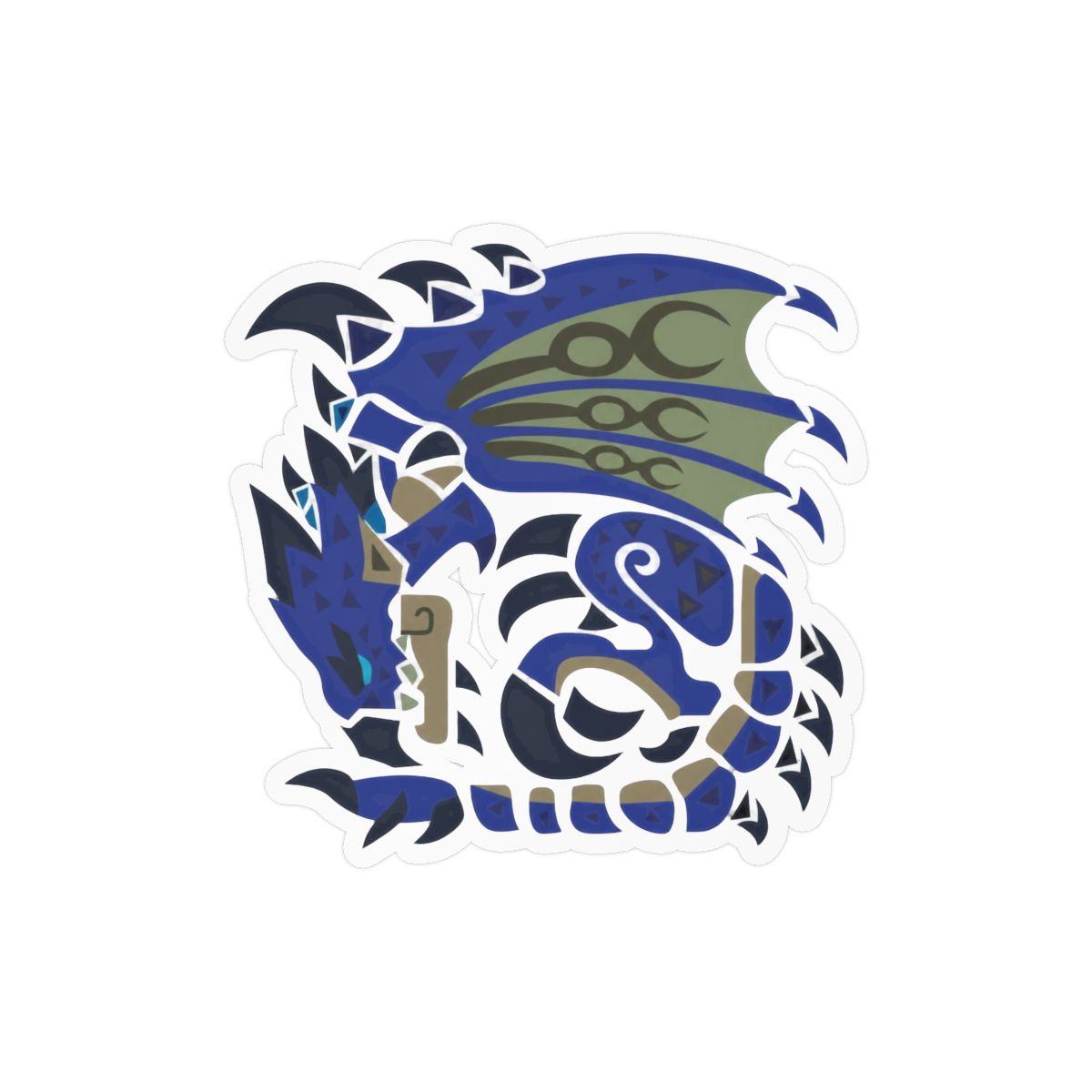 Azure Rathalos Monster Hunter Sticker | Bold Gaming Vinyl Decal