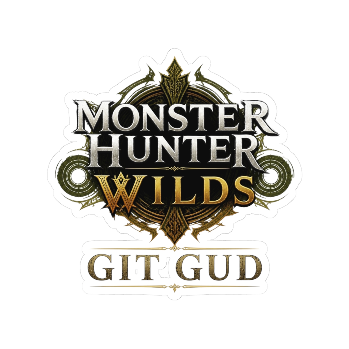 Monster Hunter Wilds "MONSTER HUNTER" Sticker - alternate angle 1, merchandise