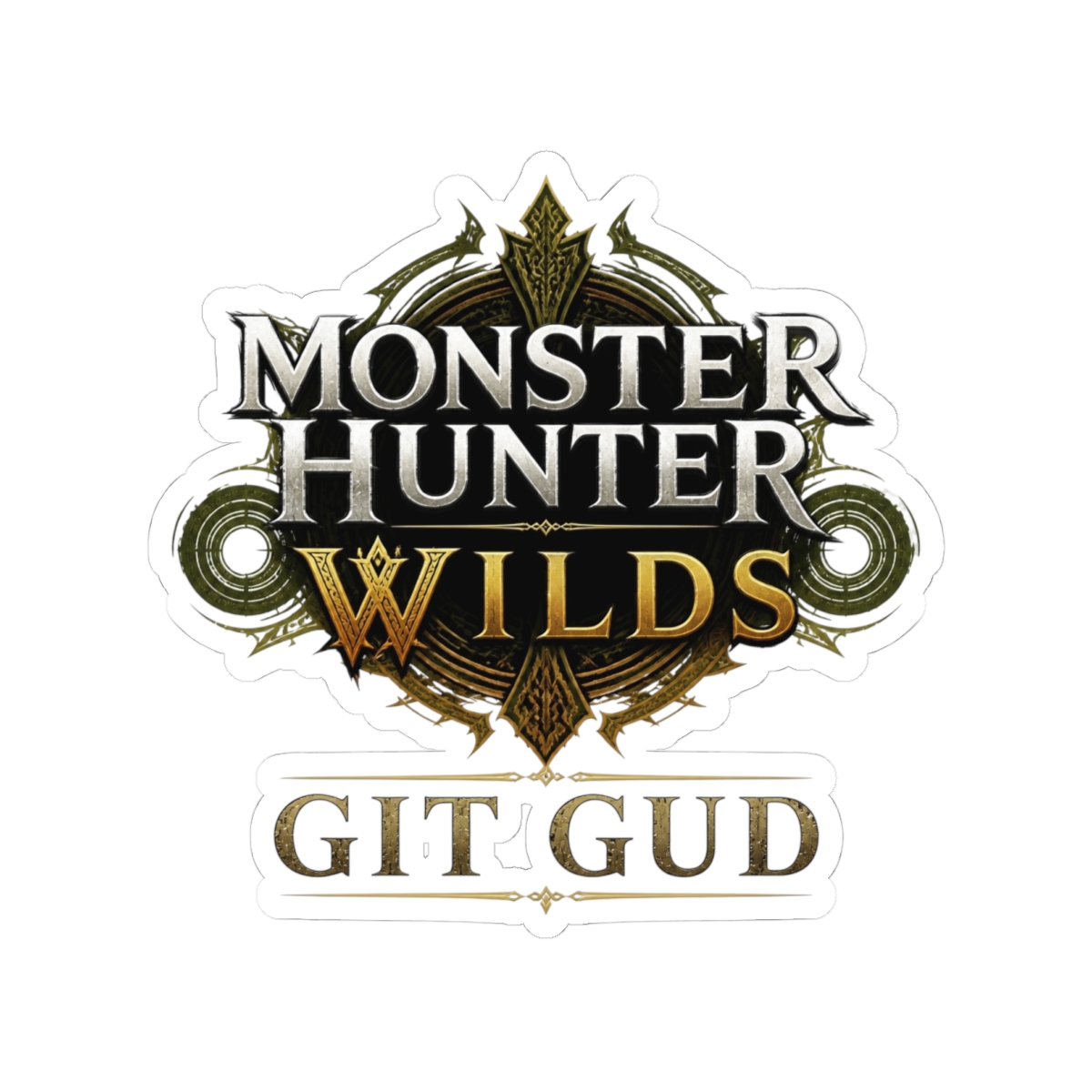 Monster Hunter Wilds "MONSTER HUNTER" Sticker - alternate angle 3, merchandise