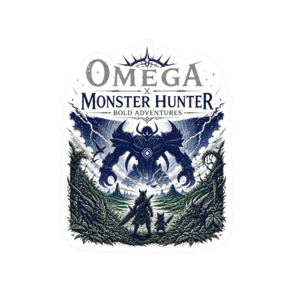 Monster Hunter Wilds "Omega x Monster Hunter: Bold Adventures" Sticker - Official Stickers merchandise